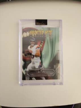 2024 Wild Card Haunted Hits Monster Hunt Bo Nix Rookie Card 1/5 Serial Numbered